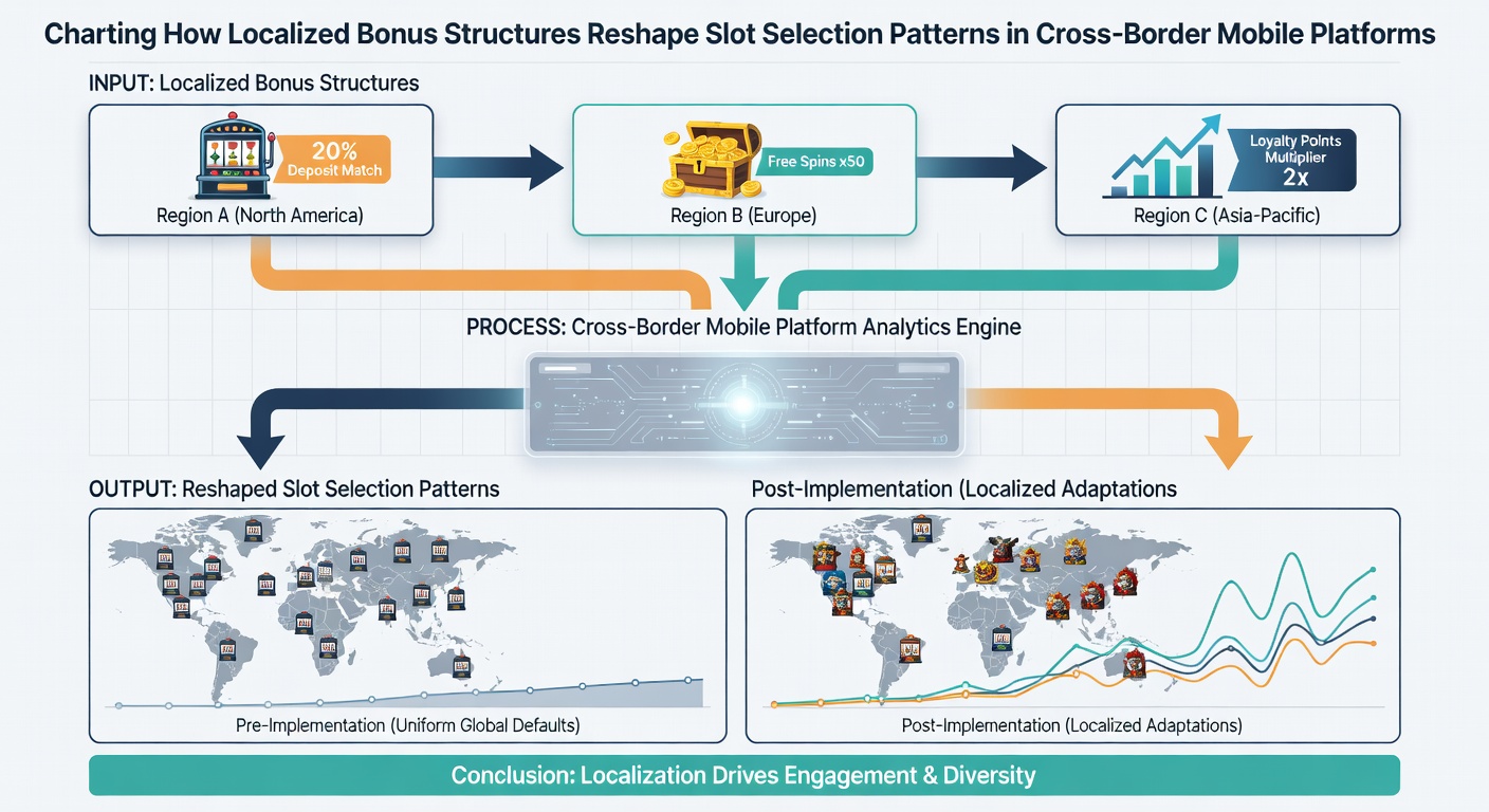 Analytics dashboard displaying slot selection shifts driven by regional bonus adjustments on mobile devices